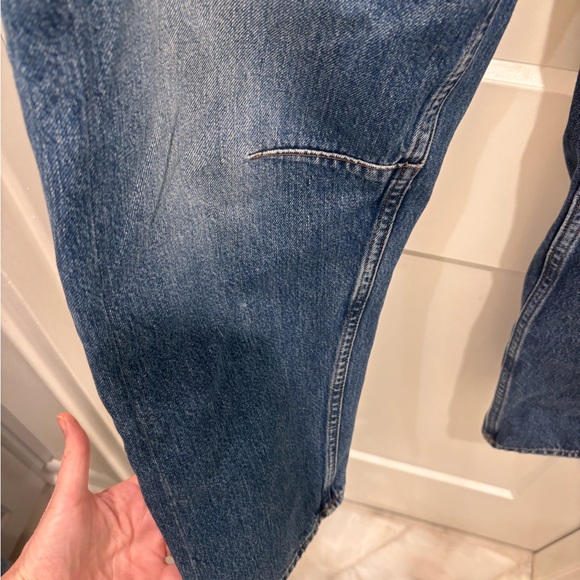 Madewell $148 Barrel Leg High Rise Blue Jeans. Size 27 in mint condition. - Picture 4 of 10
